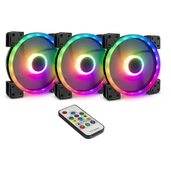 Case Fan 14cm Inter-Tech ARGUS RGB- SET RS-14