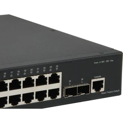 Network Switch LevelOne 24x GE GTL-2661 2xGSFP 19"