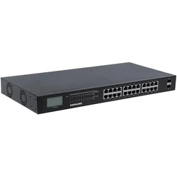 Network Switch Intellinet PoE+ 24-Port Gigabit mit 2 SFP-Ports 370W