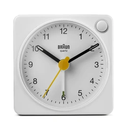 Ρολόι Ξυπνητήρι White With Light Switch Braun Bc 02 Xw