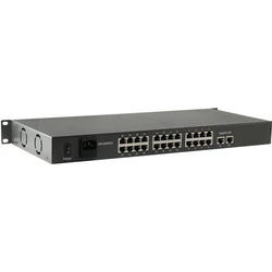 Network Switch LevelOne 24x FE FGP-2601 2xGE 19" 150W 24xPoE