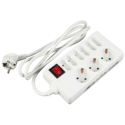 Πολύπριζο Με Διακόπτη REV Socket line 9-fold 1,4m white