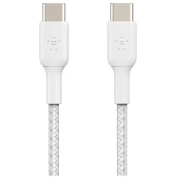 Καλώδιο Belkin USB-C/USB-C 1m coated, white CAB004bt1MWH