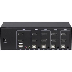 KVM Switch Inter-Tech AS-42HA HDMI,4 Port,Metall