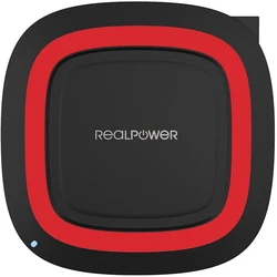 Ασύρματος Φορτιστής RealPower FreeCharger-10 black / red Qi