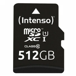 Κάρτα Μνήμης microSDXC 512GB Intenso Premium
