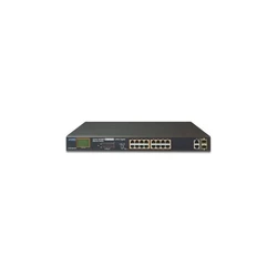 Network Switch PLANET 16-Port 10/100TX 802.3at PoE + 2-Port Gigabit TP/SFP