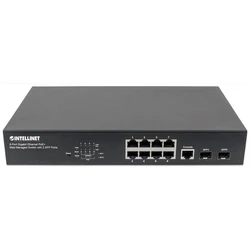 Network Switch Intellinet 8-Port Gigabit Web-Managed PoE+ Desk 2xSFP