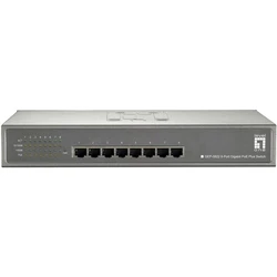 Network Switch LevelOne 8x GE GEP-0822 240W 8xPoE+