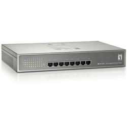Network Switch LevelOne 8x GE GEP-0821 123.2W 8xPoE+