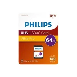 Κάρτα Μνήμης SDXC 64GB Philips V30 A1