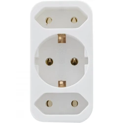Αντάπτορας ρεύματος REV transition plug 2-fold + 1 white