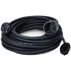 Προέκταση Πρίζας REV IP44 10m black