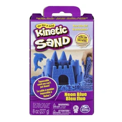 Spin Master Kinetic Sand - Neon Blue Basic Sand 8oz box (6033332BLUE)