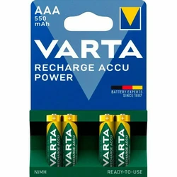 Επαναφορτιζόμενες Μπαταρίες 1x4 Varta RECHARGE Power 550 mAH AAA Micro NiMH