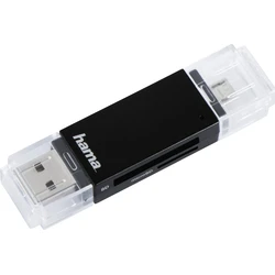 Card Reader Hama USB 2.0 OTG Basic SD/microSD black