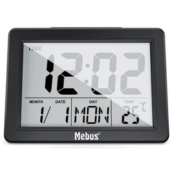 Ρολόι Ξυπνητήρι Mebus 25739 Quartz Black