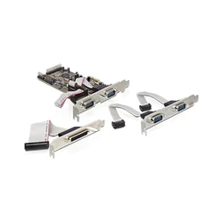 Controller PCIe Delock 4x D-Sub9 ext + 1x D-Sub25 ext +LowP