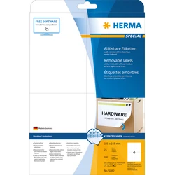 Ετικέτες Herma Removable 105X148 25 Sheets DIN A4 100 pcs. 5082