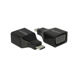 Αντάπτορας USB Delock USB-C > VGA (DP Alt Mode) male / female black