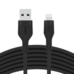 Καλώδιο USB Belkin Flex Lightning/USB-A 1m black CAA008bt1MBK