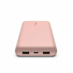 Power Bank Belkin 20.000mAh pink 15W+USB-A/C Kab. 15cm BPB012btRG