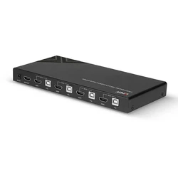 KVM Switch Lindy 4 Port HDMI 18G, USB 2.0 & Audio