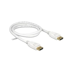 Καλώδιο DisplayPort Delock DP -> DP M/M 2.00m White 4K
