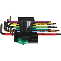 Σετ Allen Wera 967/9 TX BO Multicolour 1 L-Key Set for TORX, BlackLaser
