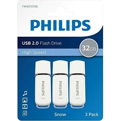 USB Flash 32GB Philips USB 2.0 3-Pack Snow Edition Shadow Grey