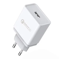 Φορτιστής Πρίζας Ugreen USB-A QC 3.0 18W EU White