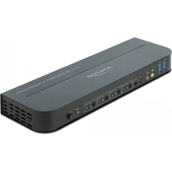 KVM Switch Delock DisplayPort 1.4 8K 30 Hz with USB 3.0 and Audio - 4 connections