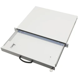 Ράφι Για Καμπίνα Δικτύου Aixcase 19" Rack 1U keyboard drawer empty light gray