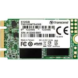Σκληρός Δίσκος M.2 SSD 512GB Transcend MTS430S (2242) 3D NAND, SATA3