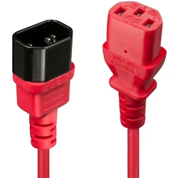 Καλώδιο Τροφοδοσίας Lindy IEC-extension C14 - C13 red 0.5m
