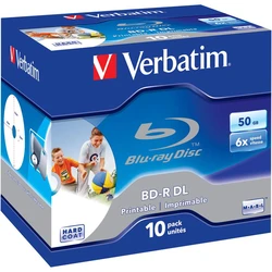 BD-R Verbatim 50GB 10pcs Jew.C 6x Wide printable
