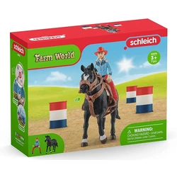 Μινιατούρα Schleich Farm World 42576 Barrel Racing mit Cowgirl
