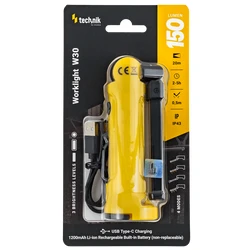 Technik Handheld Flashlight W30 with Built in 2000mAh Battery COB and 1x2835 LED 150 lumen