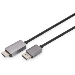 Καλώδιο DisplayPort Digitus DP->HDMIA M/M 1,8m Black