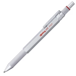Στυλό Rotring 600 Multipen 3in1 silver Fine-lead Pen, Ball Pen blue/red