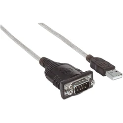 Καλώδιο USB Manhattan A to seriell (RS-232) St Modul 0,45m