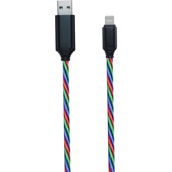 Καλώδιο USB 2GO "Tricolor"-m.LED-lighting-100cm