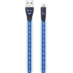 Καλώδιο USB 2GO sw with blue LED-lighting 100cm light.