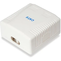 Πρίζα Δικτύου Equip Cat6 2xRJ45 UTP RAL 9010 white