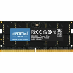 Μνήμη RAM Φορητού DDR5 8GB Crucial 4800 SODIMM CL40 (16Gbit)