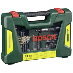 Σετ Εργαλείων Bosch V-Line Titanium Drill + Bit Set 91 parts