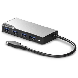 USB Hub Alogic Fusion USB-C 4-in-1 USB-A & USB-C gray