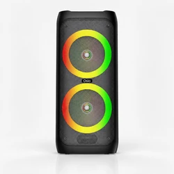 Osio Ηχείο Karaoke Φορητό Party OBT-8040 με Ασύρματο VHF Μικρόφωνο & LED Φωτισμό, Μαύρο