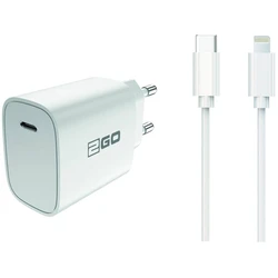 Φορτιστής Πρίζας 2GO White Lightning 1x USB Type-C