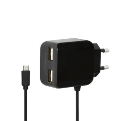 Φορτιστής Πρίζας LogiLink +Micro-USB-Cable 2 x USB Port